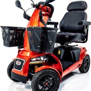 Freerider FR1 Mobility 4-Wheel Sporty Heavy Duty Rugged Scooter (Crimson Red)