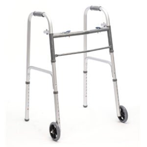 Protekt® Two-Button Folding Steel Walker