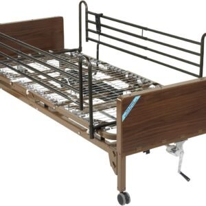 Drive Medical Semi Electric Ultra Light Plus Hospital Bed, Brown, 36"