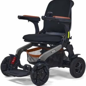 Ally Pro Foldable Power Wheelchair w/ 10-inch Omni-Directional Front Wheels (Grey)