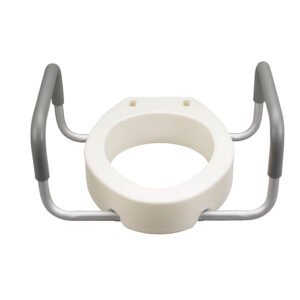 Premium Seat Riser with Removable Arms, Elongated Seat