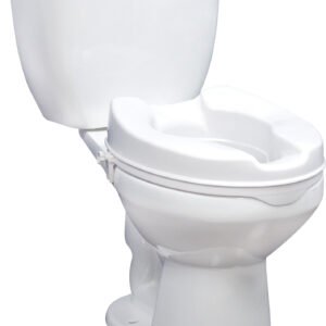 Raised Toilet Seat with Lock, Standard Seat, 6"