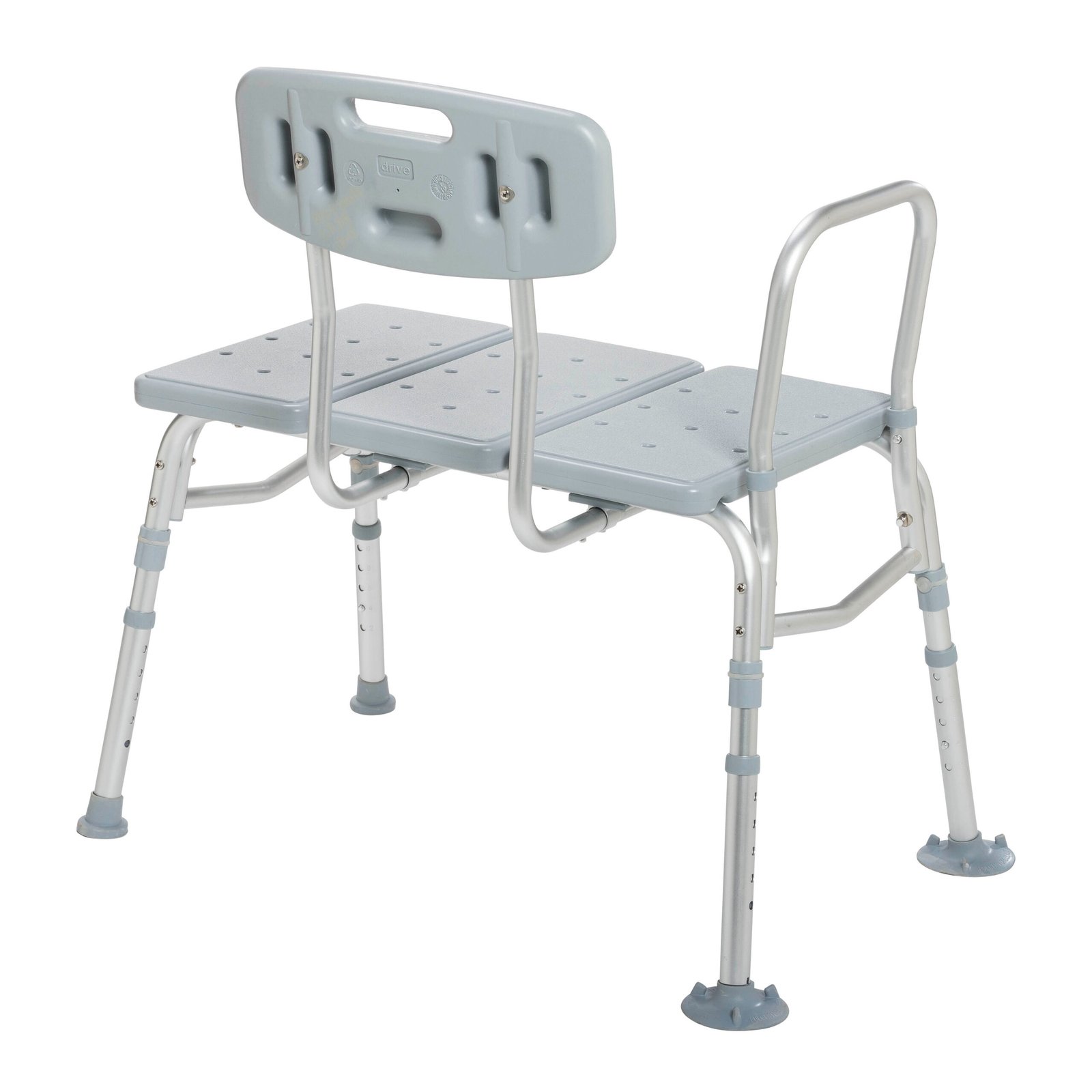 Plastic Tub Transfer Bench with Adjustable Backrest - Image 2