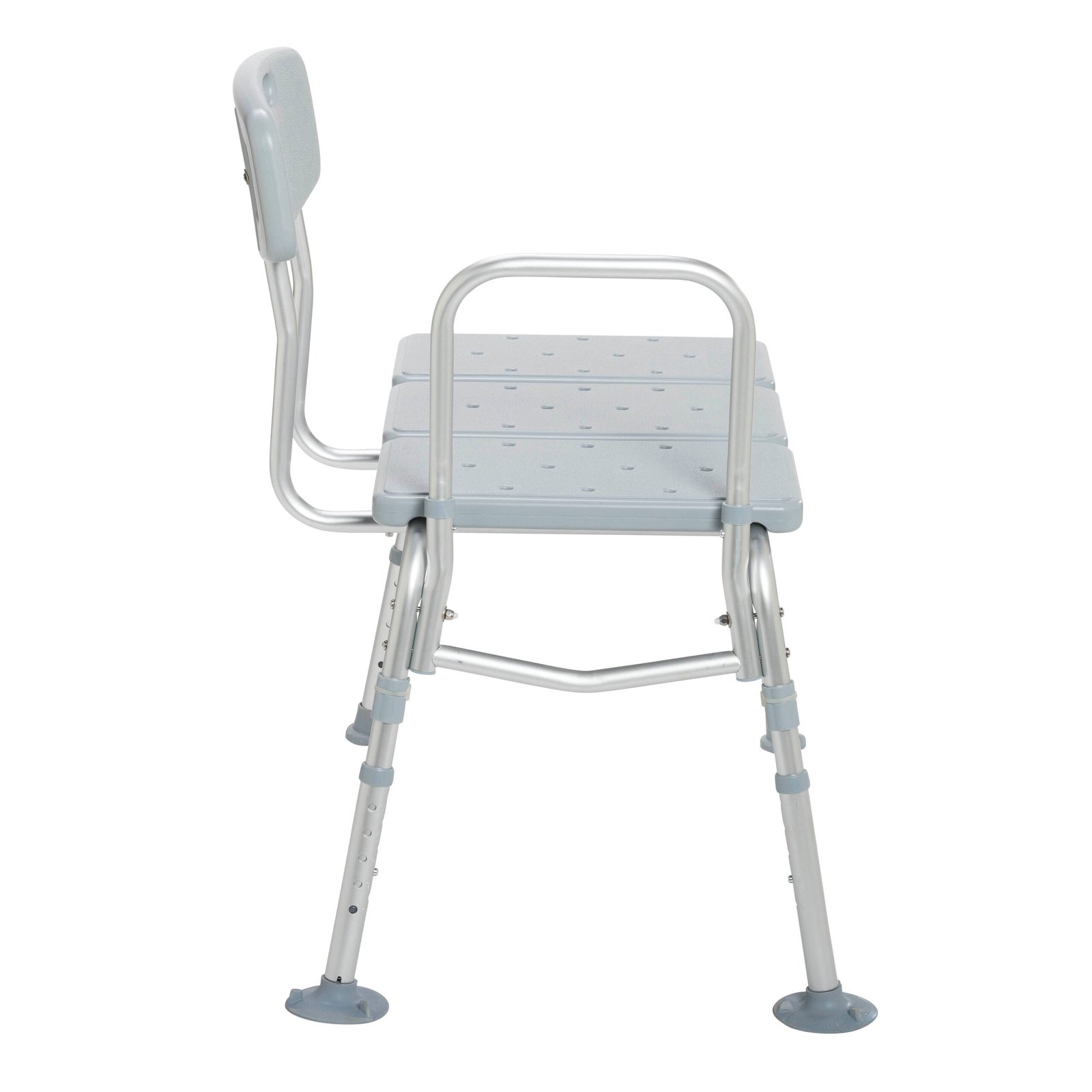 Plastic Tub Transfer Bench with Adjustable Backrest - Image 3