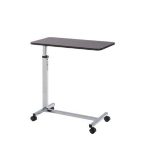 Non Tilt Top Overbed Table, Chrome