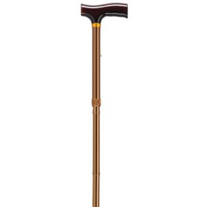 Lightweight Adjustable Folding Cane with T Handle, Bronze