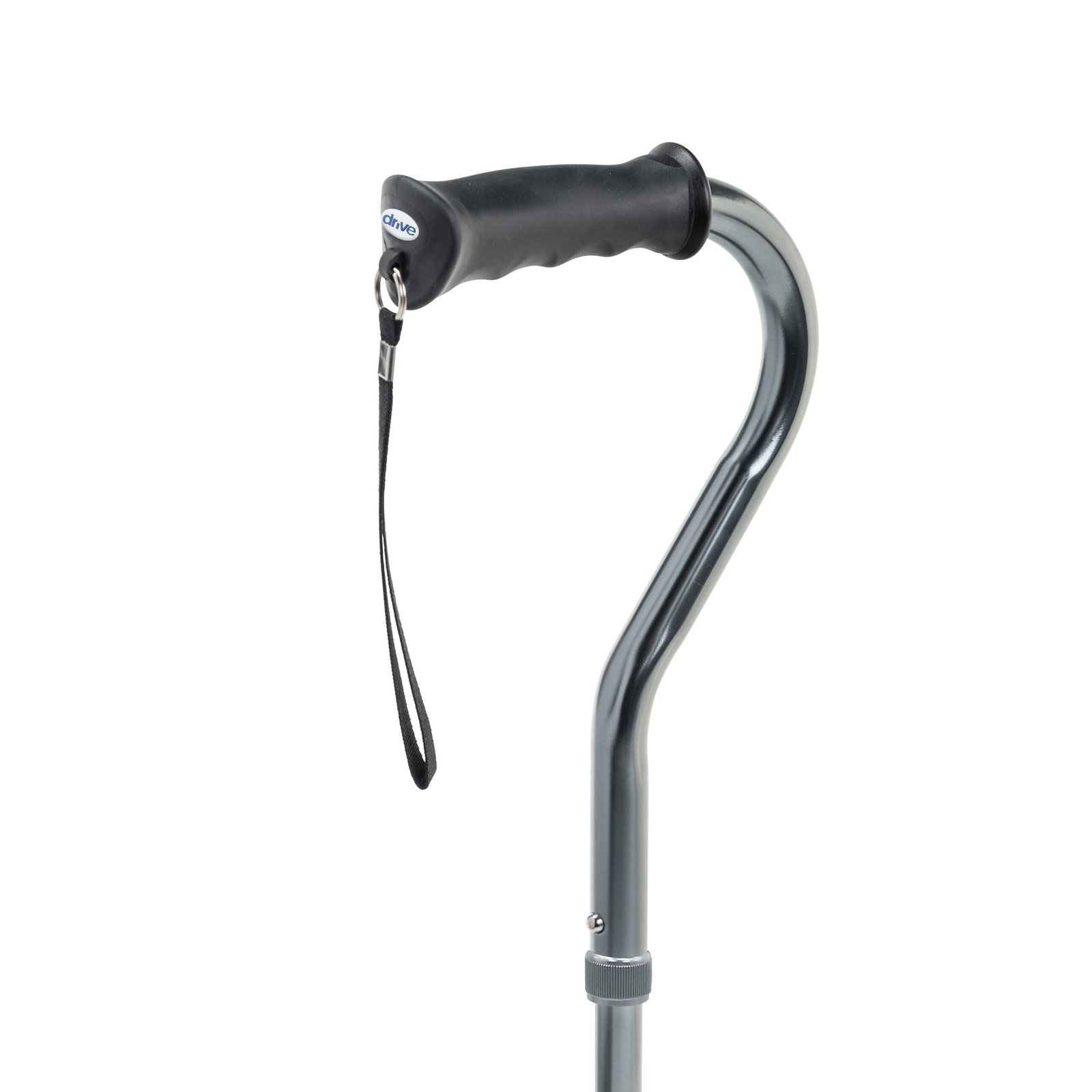 Folding Quad Cane, Small Base, Charcoal - Image 2